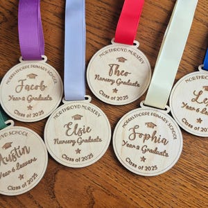 Personalised School Medal, Class of 2025 Medal, End of Year Present ...