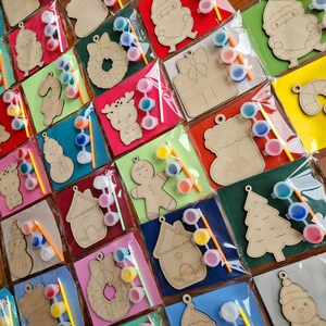 Christmas Paint Your Own Decoration, Kids Craft Kit, Xmas Eve Box, Children's Activity, Party Bag Favour, Stocking Filler, School Class image 7