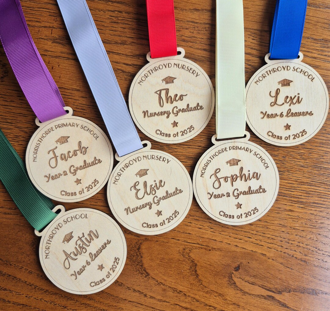Personalised School Medal, Class of 2025 Medal, End of Year Present ...