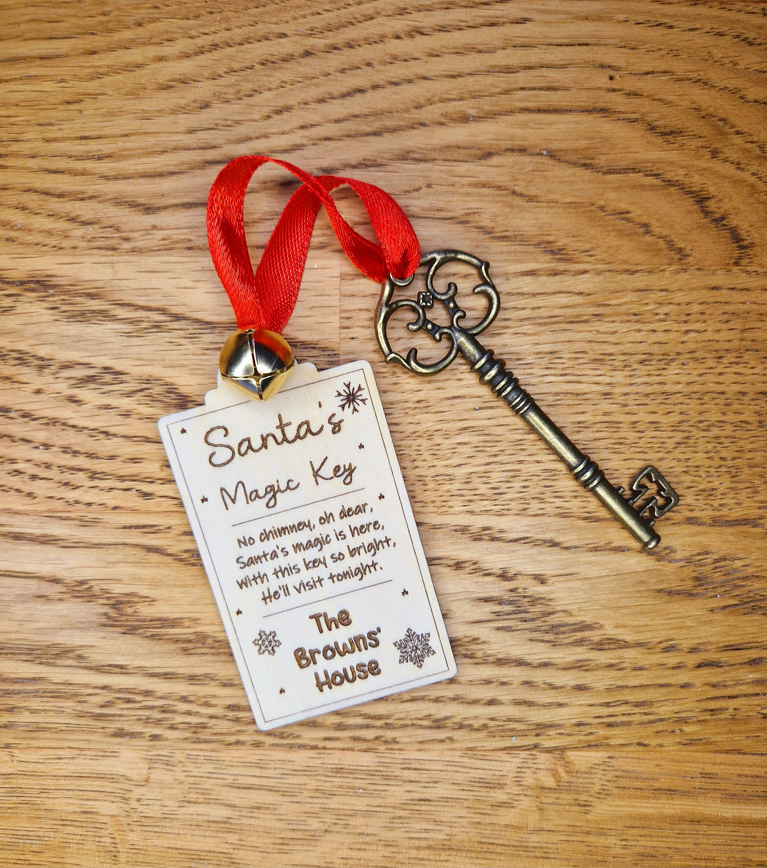 Santa's Magic Key With Tag for Homes, Without Chimneys : 