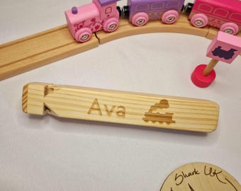 Personalised Wooden Train Whistle, Choo Choo Whistle, Stocking Filler, Birthday Gift, Train Lover, Instrument, Steam Train Whistle
