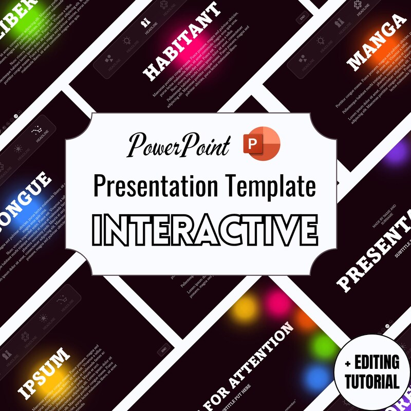 Powerpoint Template Menu - Etsy
