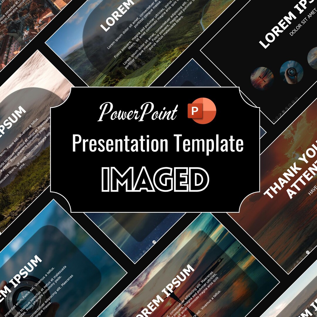 Imaged Powerpoint Template | Visual Photo Presentation Slides | Clean ...