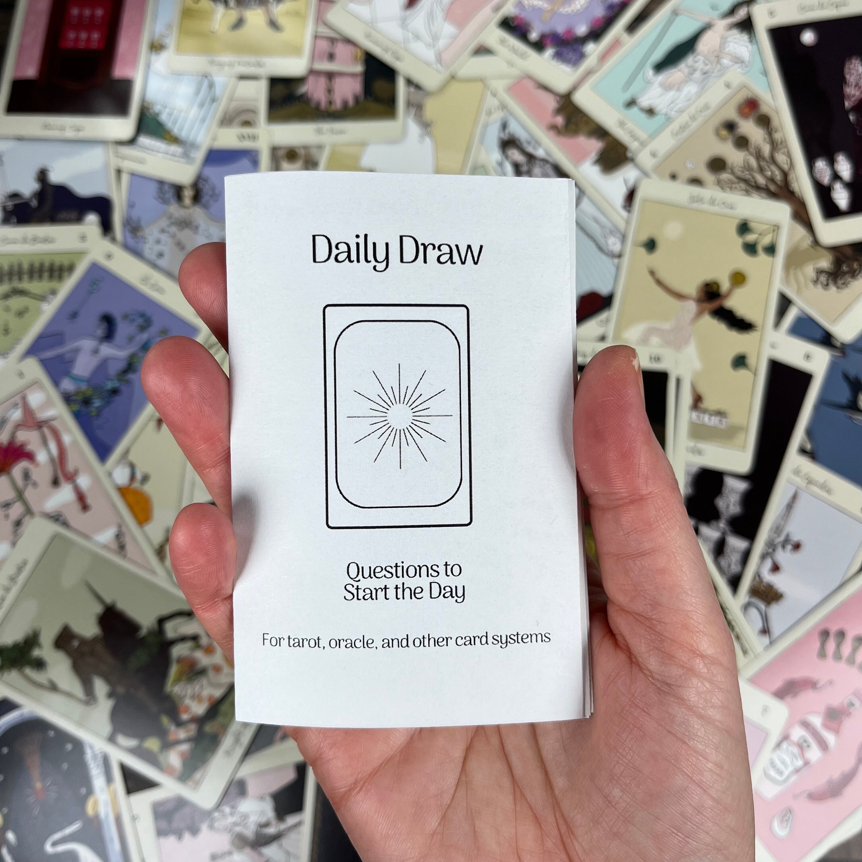 Daily Draw Questions to Ask Your Cards Printable Mini Zine and Grimoire ...