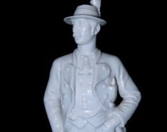 Vintage Allach Porcelain Bavarian Man Peasant figurine R forster c