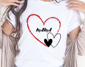 Mama shirt, Custom Mama shirt, Gift for mom, Cute shirt for mom