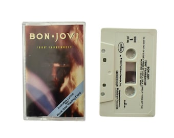 Bon Jovi 7800 Fahrenheit 1985 Cassette Tape | 1980s Metal Rock 80s Cassettes Tapes