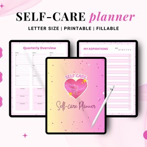 Self Care Planner | Digital Planner | GoodNotes Planner | Self Care Journal | Digital Self Care Checklist | Printable Planner