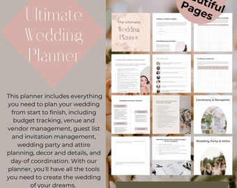 Ultimate Wedding Planner Digital Download, 8-1/2" x 11"