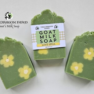 Love Spell Goat Milk Soap | Handmade, Body Soap, Bath Soap, Artisan Soaps