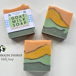 Cedar & Stream Goat Milk Soap | Handmade, Body Soap, Bath Soap, Artisan Soaps