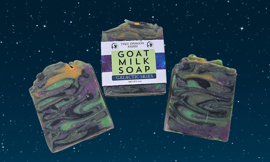 Galactic Skies Goat Milk Soap | Handmade, Body Soap, Bath Soap, Artisan ...