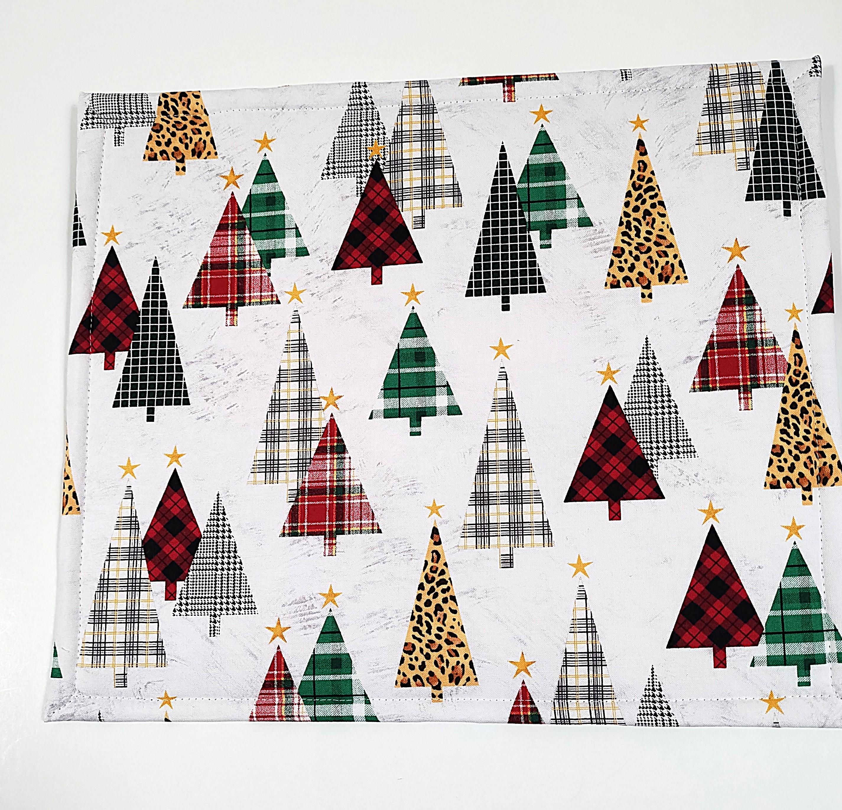 Quilted Christmas Tree Project Bags Set | Embroidery & Needlework