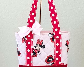 Gesteppte rosa berühmte Maus Tote, Kleinkind-Tasche, Mädchengeschenk