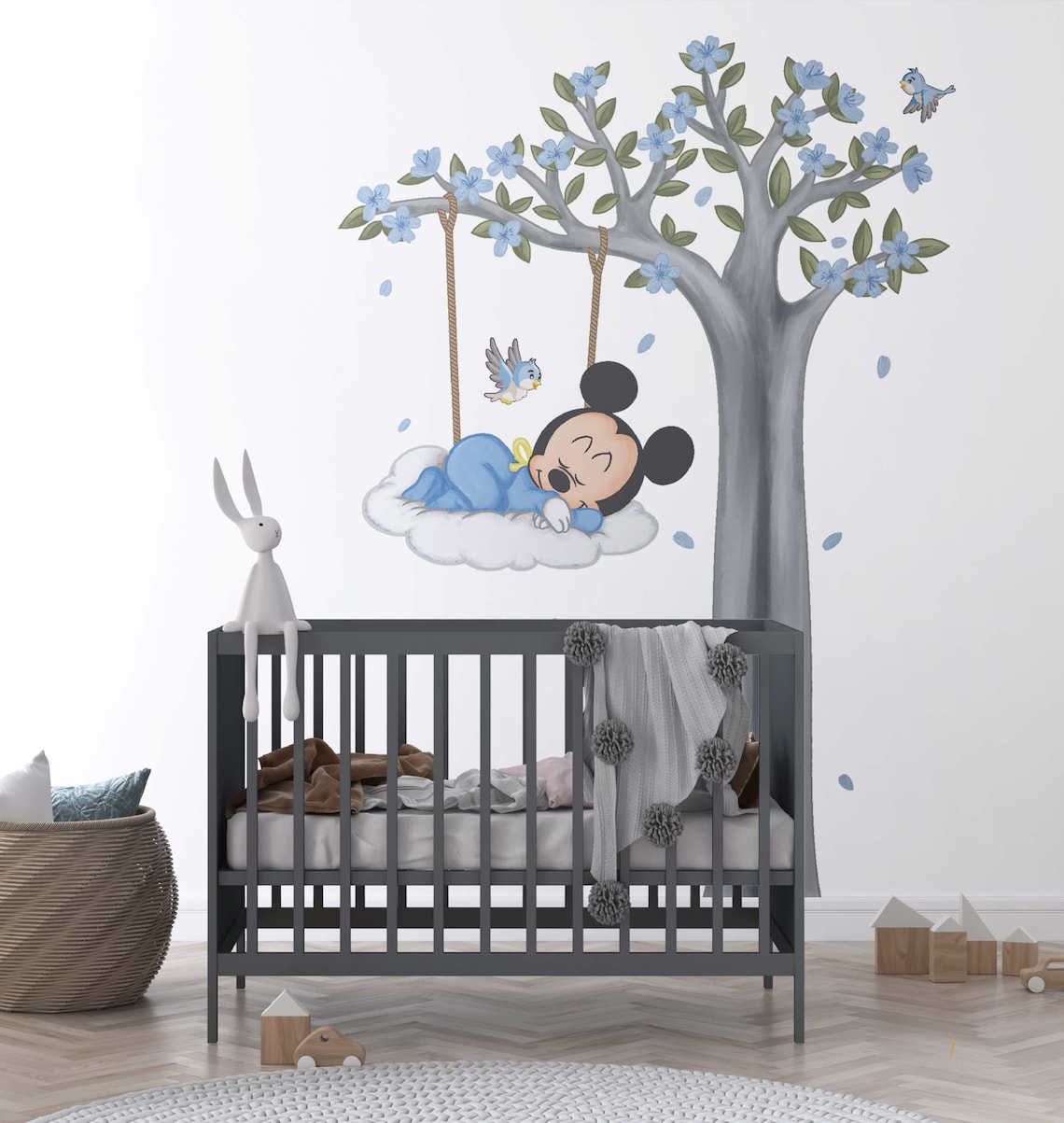 Small For Kids In Mickey Mouse Design Sky Blue Color main image 0