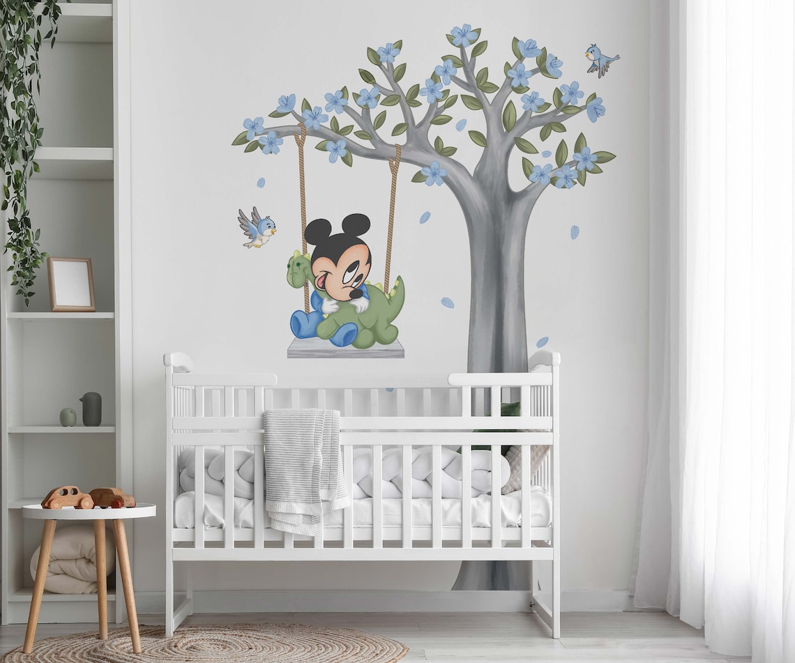 Cute Mickey Mouse Theme Baby Walker - Blue main image 1