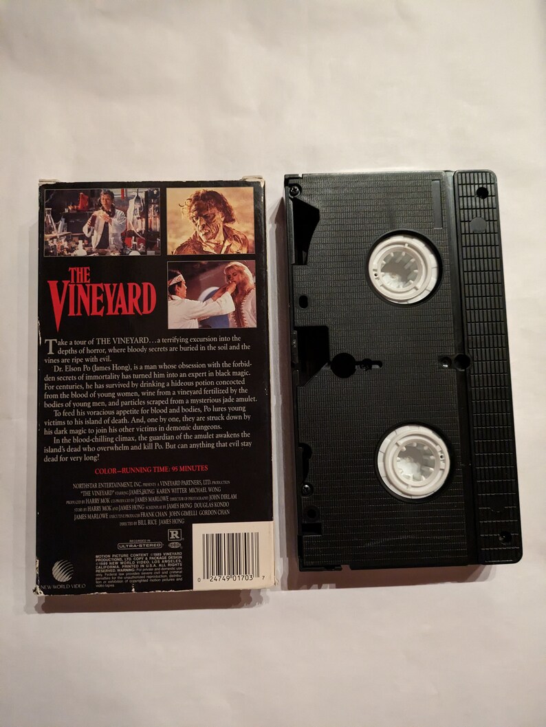 Vintage VHS Tape 1989 the Vineyard (horror) Starring James Hong