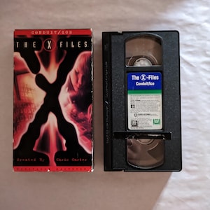 Vintage VHS Tape - 1993 - The X-Files Season 1 (Sci-Fi) - Conduit and Ice Starring David Duchovny and Gillian Anderson