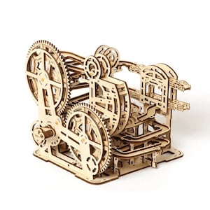3D Holz Puzzle Murmelbahn | Wooden Marble Maze Race Run | Murmelbahn aus Holz Bausatz für Kinder und Erwachsene