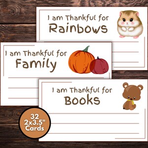Kinderen, ik ben dankbaar voor kaarten, Thanksgiving-dankbaarheidskaarten, afdrukbare dankbare kaarten voor kinderen