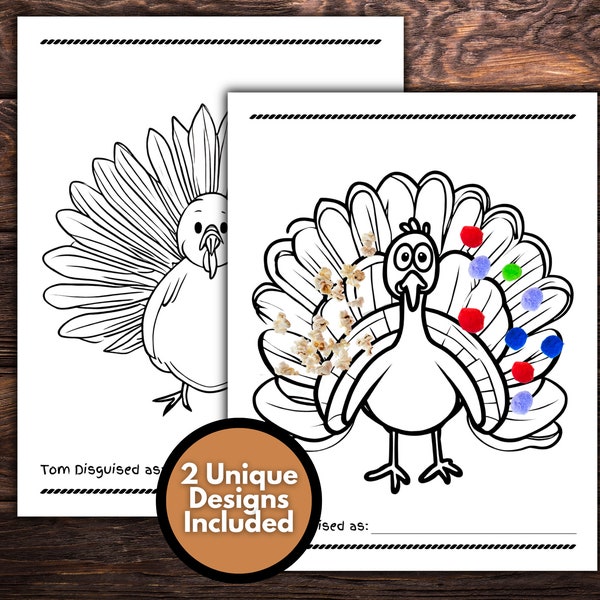 Disguise a Turkey, Turkey in Disguise Thanksgiving Activity, Tom the Turkey, Turkey Craft