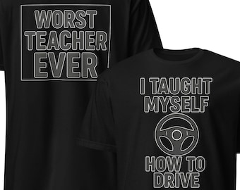 Lustiges Fahr-T-Shirt: Ich habe mich selbst beigebracht - Gildan Softstyle Unisex Tee
