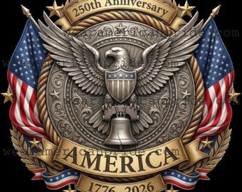 America 250 Eagle SVG 1776 to 2026 Patriotic Design