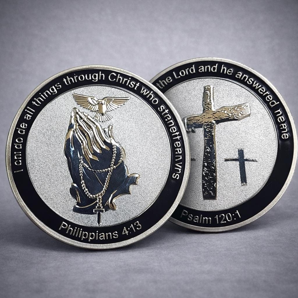 Christian Challenge Coin Faith Scripture Gift Metal Ministry Token - Etsy