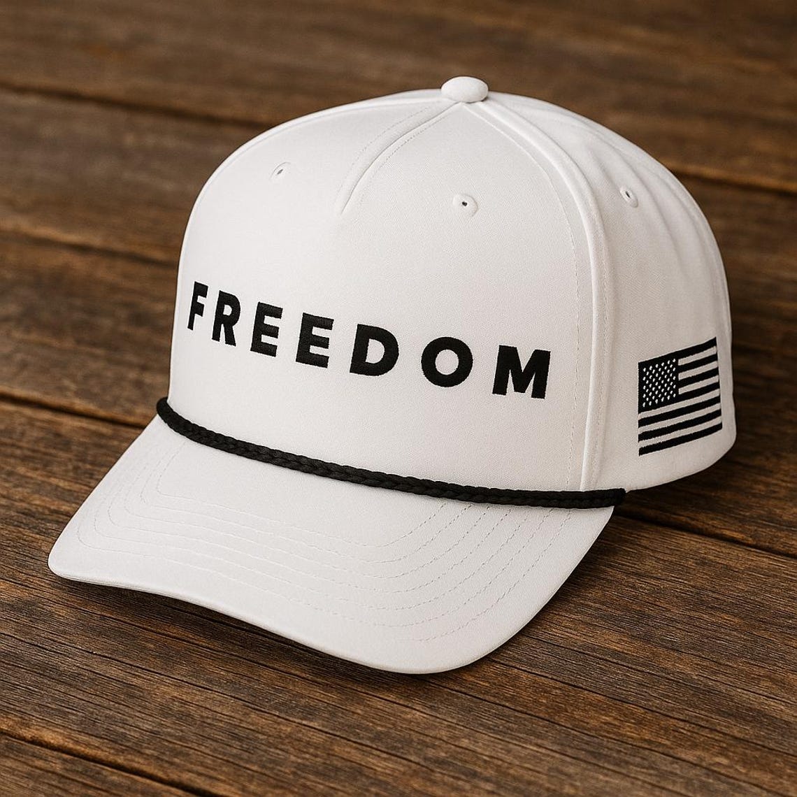 Flag Rope Hat USA Rope Hat Patriotic Cap Lake Trucker Golf Style American Flag Gift ...