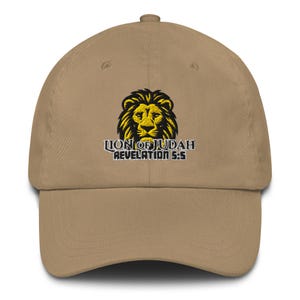 Dad hat | Lion of Judah | Revelation 5 5 | Jesus Hat | Christian Hat | Celebrate Recovery | AA | NA | Recovery Alive