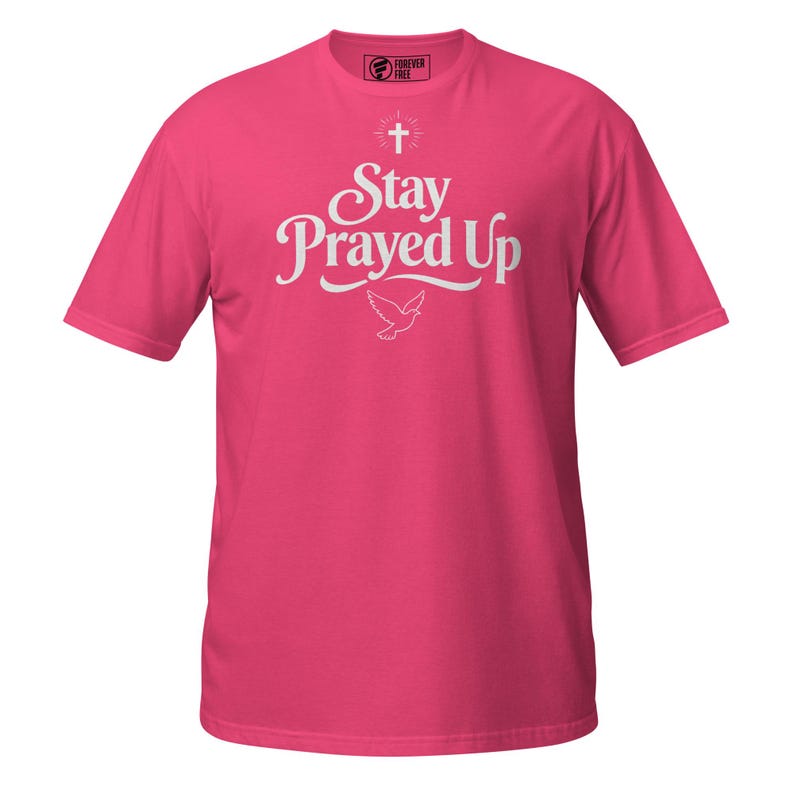 Stay Prayed Up Christian Shirt Faith Graphic Tee Prayer Streetwear Gift image 2