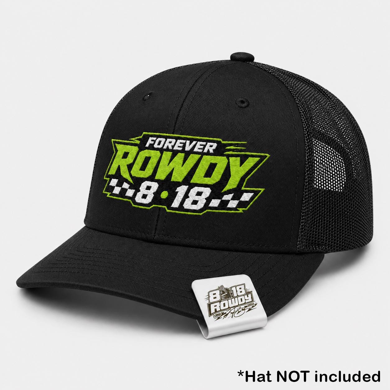 Kyle Busch Hat Clip Rowdy Stainless Steel Brim Accessory Racing Fan Gift