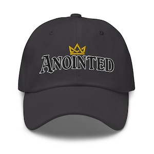 Anointed Hat | Christian Baseball Cap | Faith Embroidered Hat for Men & Women | Religious Gift | Inspirational Christian Apparel