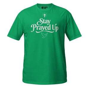 Stay Prayed Up Christian Shirt Faith Graphic Tee Prayer Streetwear Gift image 8