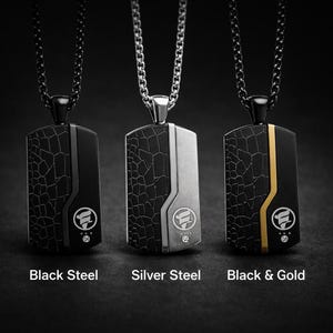 メンズカスタムドッグタグネックレス – ミリタリーテーマギフト、パーソナライズされたアーミー風ペンダント