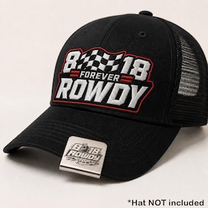 Clipe de aba de boné Kyle Busch em aço inoxidável, acessório para fã de corrida, presente perfeito para fãs.
