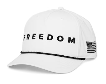 Gorra Freedom Rope Richardson USA, gorra patriótica con la bandera estadounidense bordada, regalo para el 4 de julio, ajustable.