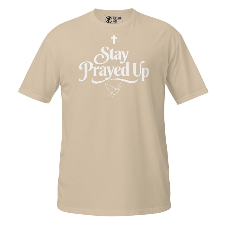 Stay Prayed Up Christian Shirt Faith Graphic Tee Prayer Streetwear Gift image 12