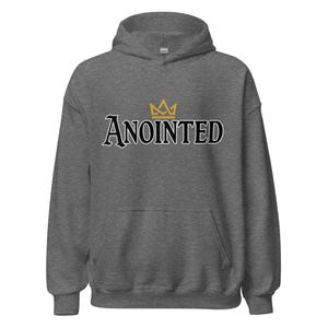 Anointed Christian Hoodie – Faith Based Gildan Heavy Blend Hooded Sweatshirt | Bible Verse Hoodie | Religious Gift for Men & Women
