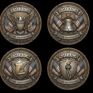Amerika 250 SVG-paket 1776 till 2026 USA-årsdagsdesigner bild 1