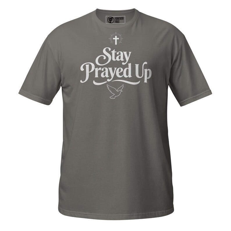 Stay Prayed Up Christian Shirt Faith Graphic Tee Prayer Streetwear Gift image 6