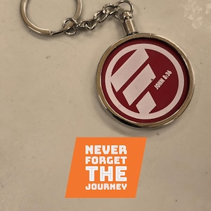 Keychain Recovery Coin Holder 40mm | Plastic Coin Holder | Gift for Sobriety and Recovery | NA | AA | Recovery Alive | Celebrate Recovery