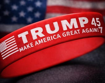 Trump Silicone Bracelet Engraved Patriotic Wristband Freedom Supporter Gift