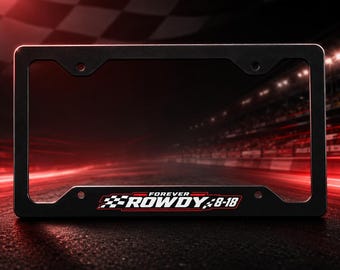 Marco para matrícula de Kyle Busch Forever Rowdy 8 18 Regalo para aficionados a las carreras
