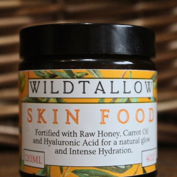 Skin Food - Tallow, Raw Honey and Hyaluronic Acid Skin Balm - Natural Moisturising Cream |