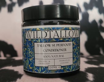 Tallow Superfood Conditioner - Natürliches und biologisches Haarprodukt auf Talgbasis für gesünderes, dickeres Haar