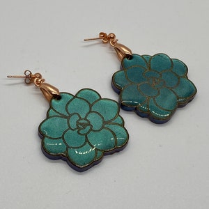 Succulent Dangle Earrings