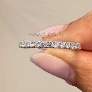 Lab Grown Diamond Eternity Wedding Band: 1.00 Carat, 14K Gold