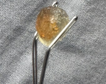 2.7 Bi-Color Orange and Green Montana Sapphire (rough, unfaceted)