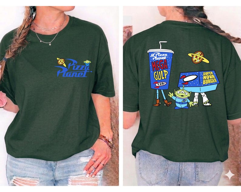 Disney Toy Story Alien, Toy Story Pizza Planet T-Shirt, Woody and Friends Shirt, Infinity And Beyond Shirt, Disneyland Vacation Sweatshirt
